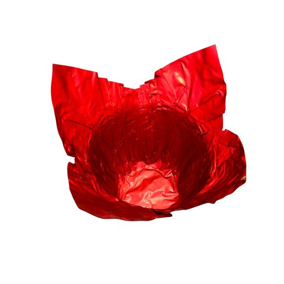 50 NEW Red Gold Christmas Foil Flower Wrappers Plant Pot Covers Wraps Sleeves - Picture 8 of 8